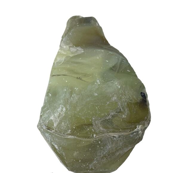 Vaseline Swirl Art Glass‎ Cullet Glowing Uranium Slag #5GX139 - Picture 2 of 7